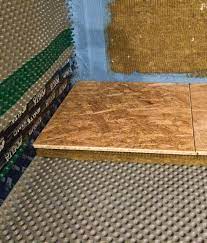 To Seal The Basement Slab Start With A Layer Of Dimpled Delta Membrane Add 1 Inch Of Rock Waterproofing Basement Basement Waterproofing Diy Basement Flooring