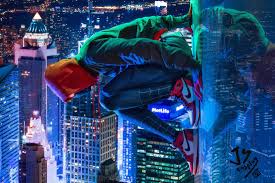 Tons of awesome spider man into the spider verse wallpapers to download for free. Into The Spider Verse Wallpaper New York City 3840x2560 Wallpaper Teahub Io