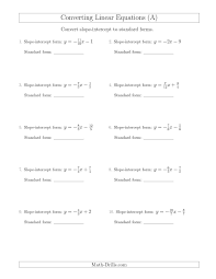 Read the lesson on slope and intercept of a line if you need. Graphing Systems In Slope Intercept Form Worksheet Printable Worksheets And Activities For Teachers Parents Tutors And Homeschool Families
