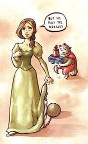 Stockholm S Syndrome Should Ve Been But He Buy Me Purses Stockholm Syndrome Creepy Disney Belle And Beast