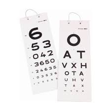Keeler 3m Vision Test Card Alphabetical