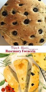 Easy Black Olive Rosemary Focaccia Bread Recipe Recipe Rosemary Focaccia Recipes Delicious Bread
