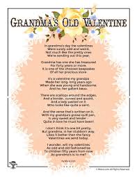 Grandma S Old Valentine Poem For Kids Woo Jr Kids Activities Valentines Poems Valentines Day Poems Valentines Cards