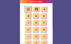 You can use various star symbols (there are many of them unicode) either as such or as an entity reference inside a title element, e.g. Star Text Symbol Copy Paste Cldeffjeiefnoeibkklodkkkbcecoidh Extpose