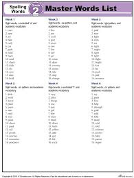 2nd Grade Spelling Words Worksheet In 2020 Grade Spelling 2nd Grade Spelling Spelling Words