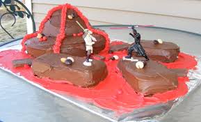 Every lover of star wars series would also be a big fan of these rocks that are as simple as abc to paint at home. Star Wars Cake The Happy Housewife Cooking