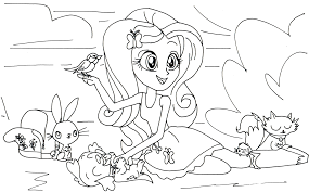 My Little Pony Equestria Girl Coloring Pages To Print