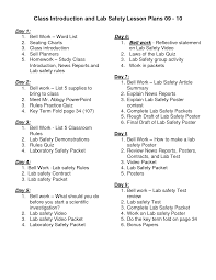 Science Lab Safety Activity Rules And Lab Safety Lesson