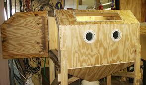 Sandblast Cabinet By Red85toy Homemade Sandblast Cabinet Constructed From Plywood Features A Glass View Por Sandblasted Sandblasting Cabinet Homemade Tools