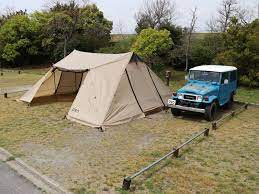 旅館の大部屋級の広さ 設営簡単な大型シェルター ロクロクベース 発売 シェルター キャンプ 設営