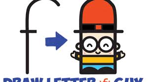 Draw the four objects starting with the letter f for the names given in the boxes; How To Draw Cartoon Guy With Hat From Lowercase Letter F Easy Step By Step Drawing Tutorial For Kids How To Draw Step By Step Drawing Tutorials