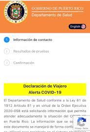 Walter Soto Leon على تويتر Desde Hoy Cada Persona Que Viaje A Puerto Rico Debera Completar Una Declaracion De Viajero Con Su Informacion Contacto Y Lugar Donde Se Quedara En La