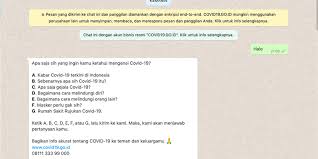 Berbagi no wa artis really♡♡ has 1,280 members. Menjajal Chatbot Whatsapp Resmi Untuk Pantau Covid 19 Di Indonesia Halaman All Kompas Com