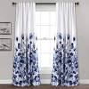 Central park sheer navy blue and white stripe farmhouse curtains boucle linen window curtain panel pairs yarn dyed woven 84 inches long for living room bedroom 2 pack rod pocket rustic living panels. 1
