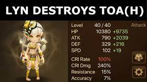240 CD LYN NUKES TOAH | 4 HITS FOR TOAN! | Stats & Summons included | Summoners  War - YouTube