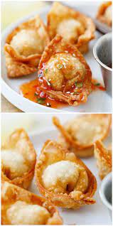 Fried Wonton Best Homemade Wontons Recipe Rasa Malaysia Easy Chinese Recipes Wonton Recipes Recipes