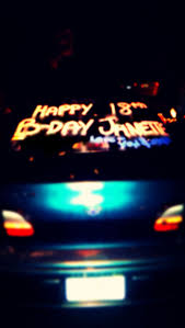 Birthday Surprise For Girlfriend In Car 18th Birthday Car Paint 18th Birthday Birthday Parties Birthday