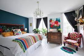 A Colourful Eclectic Home Fit For Toronto S Premier Rockstar Wedding Planner Eclectic Bedroom Bedroom Interior Bedroom Decor