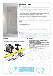 Trowels should be used alongside an appropriate size tile. Wetroom Floor Wickes