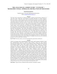 Look through examples of licik translation in sentences, listen to pronunciation and learn grammar. Pdf The Analysis Of A Short Story Untuk Ibu Microstructural Approach And Practice Of Discourse
