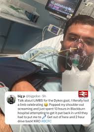 This Birmingham City fan dislocated his shoulder with that injury time  winner 🤣