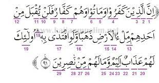 Mad ini terjadi pada huruf yang terletak pada permulaan surat. Materi Hukum Tajwid Surat Ali Imran Ayat 91 Lengkap