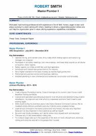 The term plumbing and pipefitting are sometimes used interchangeably by many users, but both are not the same even though both work with piping systems. Master Plumber Resume Samples Qwikresume