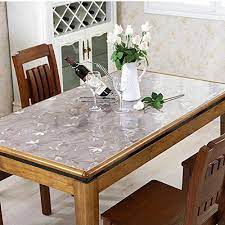Shop for glass top dining tables, glass tables, mirrors & more. Pvc Transparent Crystal Plate Soft Glass Tablecloth Frosted Dining Desk Mats Waterproof Wash Away B 90x90cm 35x35inch Table Table Cloth Dining Table