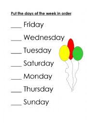 For thor, god of strength and storms, thor's day. Days Of The Week Esl Worksheet By Katy83