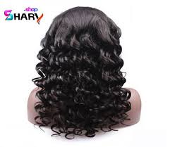 باروكة شعر طبيعى ناعمه ويفى Full Lace Wig Human Hair Loose Hairstyles Full Lace Wig Glueless