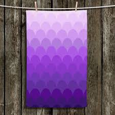 Comes in two mix and match colors to decorate your bathroom in. Artistic Bathroom Towels Organic Saturation Purple Ombre Scales Dianoche Designs