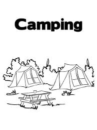 With this instant digital download, you will receive 23 coloring sheets for kids letters from the alphabet along with camping pictures to color. Camping Coloring Page 1001coloring Com