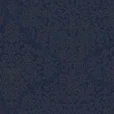 In this pattern collection we have 20 you can install this wallpaper on your desktop or on your mobile phone and other gadgets that dark grey dark textures dark turquoise purple demilune dharma elegance floor floral gold blue hello! Wallpaper Designer Large Blue Damask On Dark Blue With Gold Ink Outline Ebay