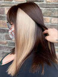 Emo Hair Black Blonde Aesthetic Hair Hair Hair Inspo Color