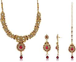 Buy Ava Traditional Jewellery Set For Women Gold S Vs 016