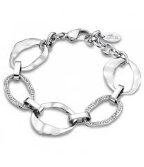 The bangle is hand formed from heavy gauge wire and then hammered and tumbled for shine and strength. Bracelet Acier Femme Ls1672 2 1 Lotus