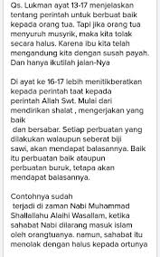 الۤمّۤ ۗ alif lām mīmalif lam mim. Isi Kandungan Q S Luqman Ayat 13 17 Brainly Co Id