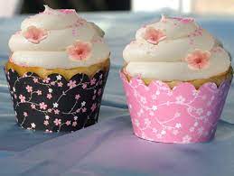 Cherry blossom branch cupcakes cherry infused vanilla cake with cherry buttercream and cherry blossom branches.i hd to cut out like over. Pin On Cupcakes