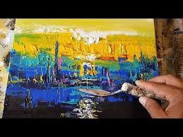 I hope this tutorial is. Abstract Painting Easy Palette Knife Technique Colorful Acrylics Abstract Art Painting Techniques Abstract Art Paintings Acrylics Abstract Art Painting