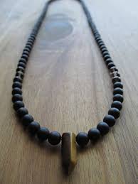 Black Bead Necklace Mens Men S Matte Black Onyx And Tiger Eye Necklace Beaded Etsy Mens Beaded Necklaces Mens Jewelry Necklace Mens Jewelry