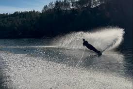 I have never skied in December 💙🥶 I'm 61 and trying not to let the old  woman in. Thanks to hubby for wetsuit. It was a wonderful day! (Water was  54 degrees