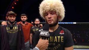 شاهد كيف أنهى حبيب نزاله ضد غيتشي وأسمع خطاب أعتزاله ufc football arabic words