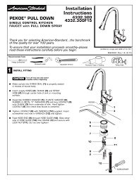 Maybe you would like to learn more about one of these? American Standard 4332300 075 Pekoe Single Handle Pull Down Kitchen Faucet In Stainless Steel Pvd Installation Manual Manualzz