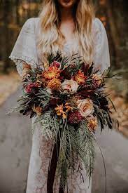 20 Stunning Fall Wedding Flowers And Bouquets For 2022 Brides Bridal Bouquet Fall Woodland Wedding Bouquet Fall Wedding Flowers