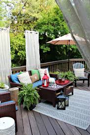 Lisa shares some great tips and a great technique for hanging curtains in awkward spaces. Diy Floating Outdoor Curtain Rod Creating A Privacy Curtains For Deck
