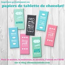 Cadeau Des Maitresses Atsem Avs Des Tablettes De Chocolat Avec Papier A Imprimer Allo Maman Dodo Cadeaux Maitresse Tablette De Chocolat Idee Cadeau Maitresse