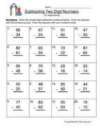 Subtraction Worksheet Subtraction Worksheets Math Worksheets Subtraction
