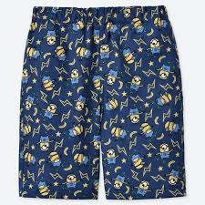 kids minions light cotton easy shorts