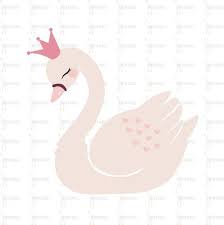 Baby Swan Clipart Black And White Swan Princess Crown Kids Instant Download Svg T Shirt Etsy Crown For Kids Clip Art Swan Princess
