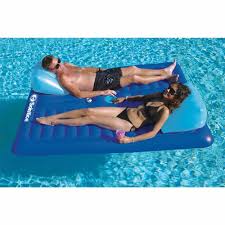 Inflatable Pool Lounger For Couples 2 Person Float Lake Mattress Recliner Raft Pool Lounger Pool Floats Swimline